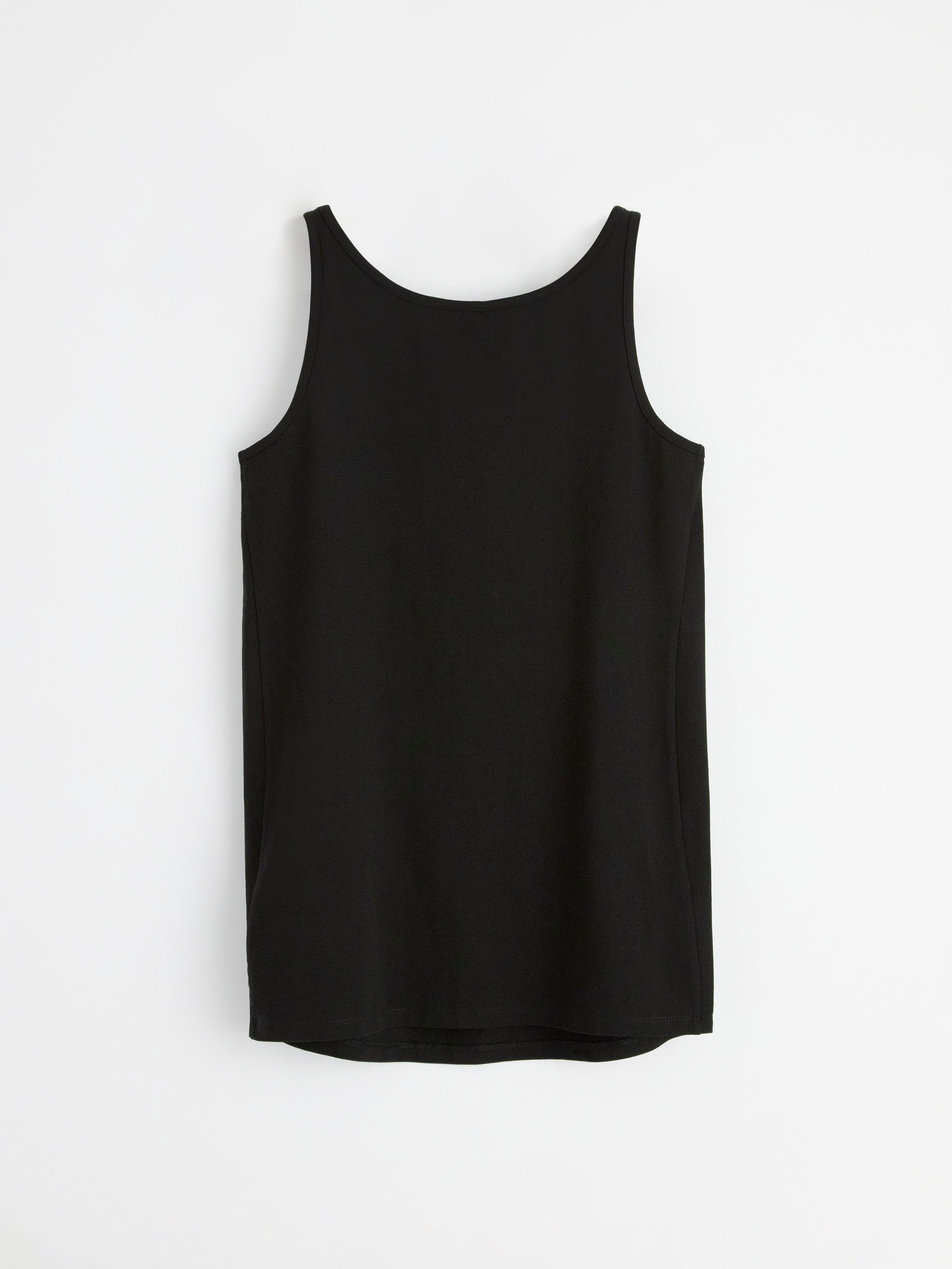 Top de maternidad MOM negro