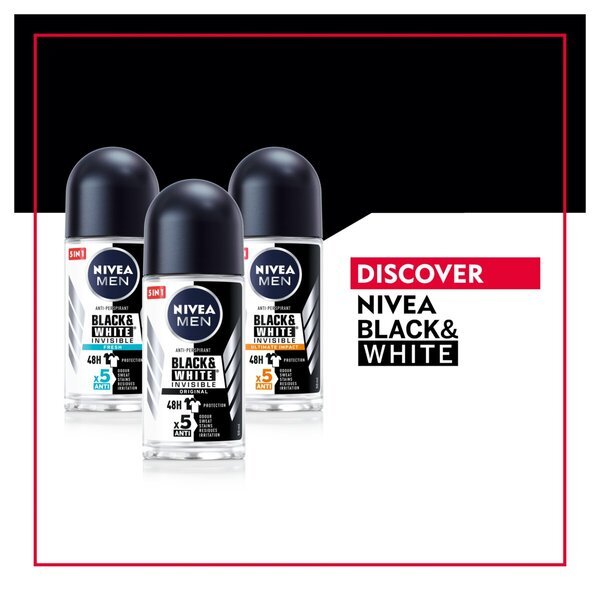 NIVEA Men Black & White Invisible Ultimate Impact antiperspirantni roler<br>50 ml