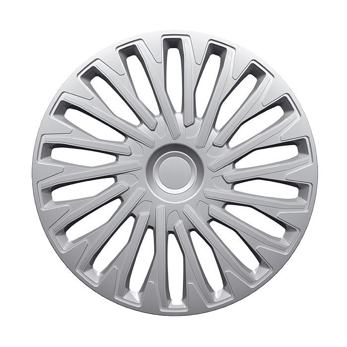 POLAR - Confezione da 4 copricerchi SOHO in ABS argento da 15