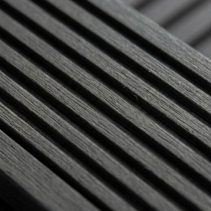 PACK lame de terrasse composite Maxima ACCESSOIRES 3600 mm - L: 360 cm - l: 14 cm - E: 22 mm - Gris anthracite