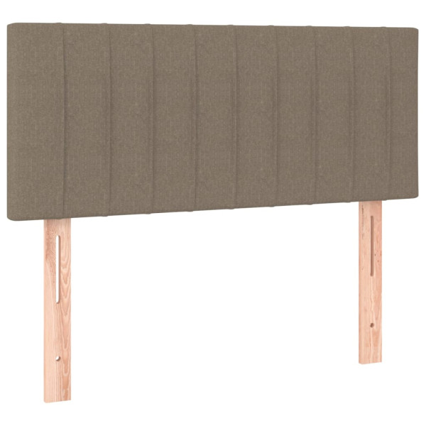Wezgłowie Taupe 80 cm Tkanina Low vidaXL