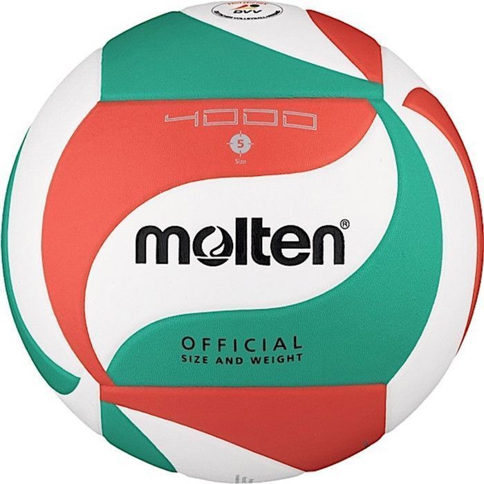 MOLTEN VM4000 Volleyball - MOLTEN - Heavy-duty volleyball - White / Green / Red