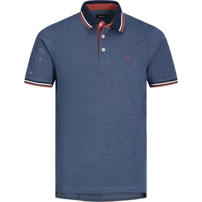 Polo de manga corta para hombre Jack & Jones 12136668-RIORED