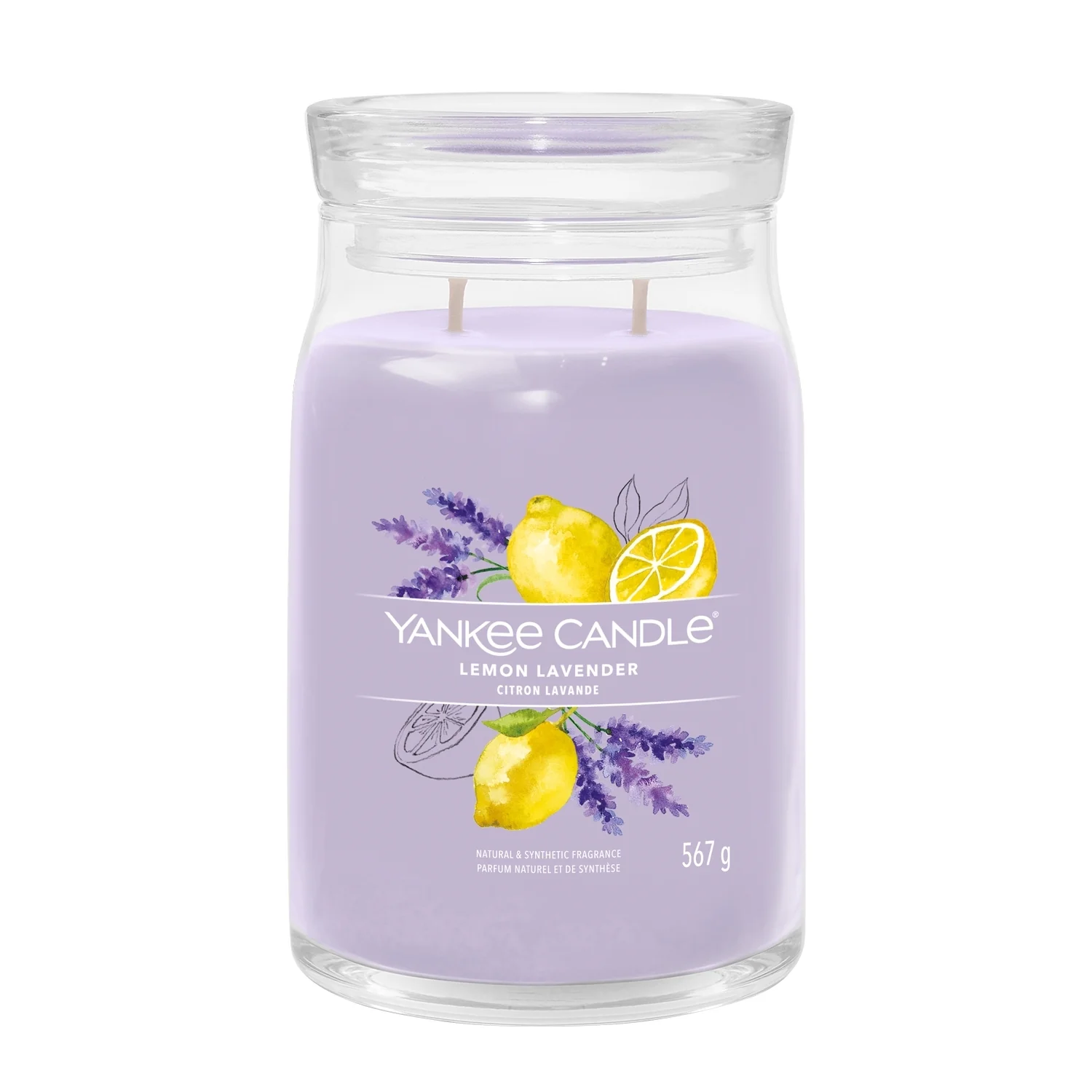 Signature Jar Candles Lemon Lavender - Candela Profumata