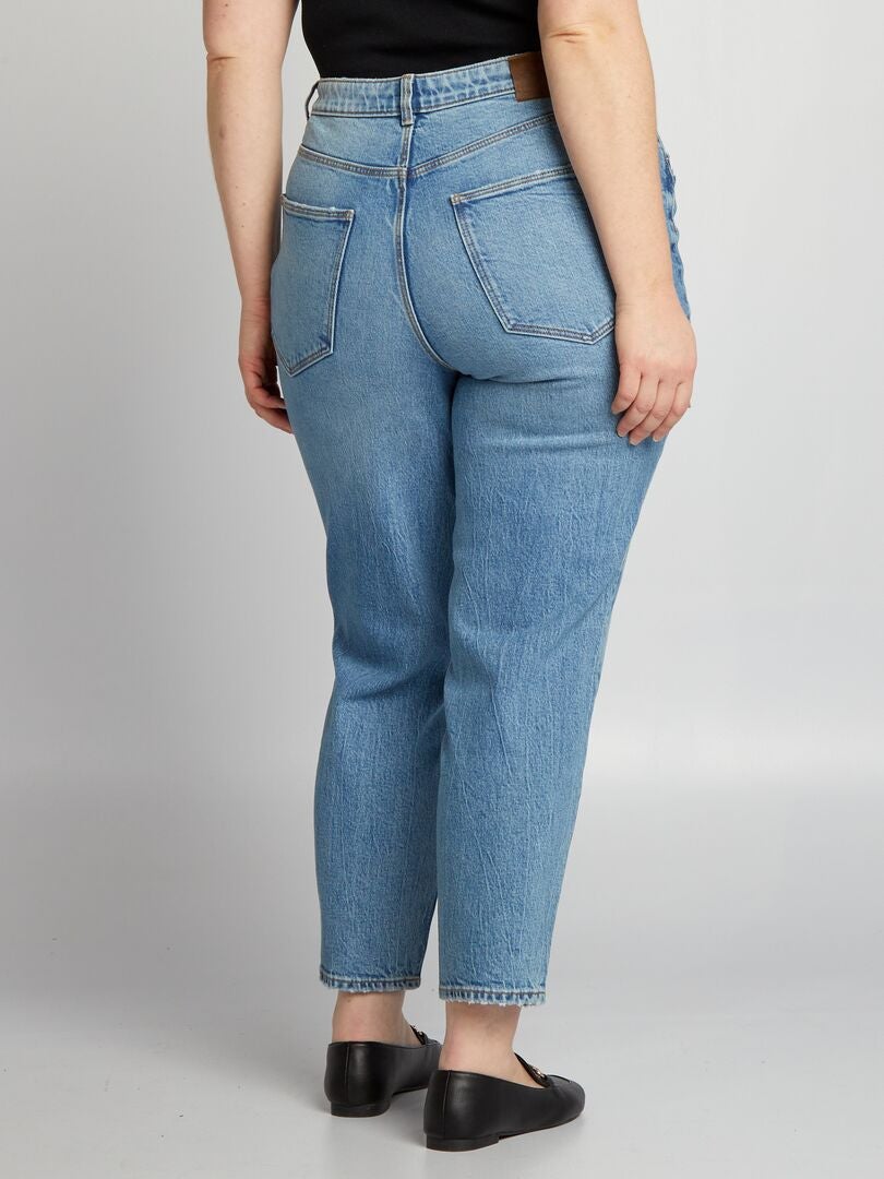 Pantalones vaqueros acampanados/de bota de talle alto - AZUL