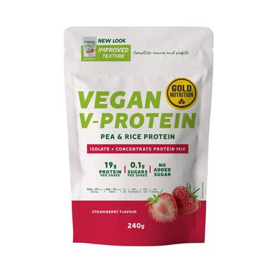 GOLDNUTRITION V-Protein Braškės 240 gr 240 gr