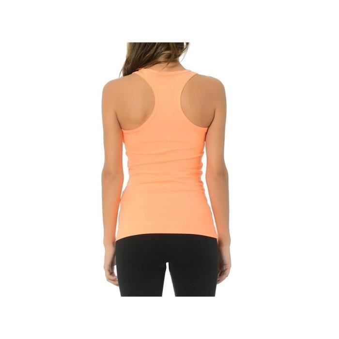 Camiseta - ADIDAS - TF Tank Solid - Naranja - 100% algodón - Sin mangas