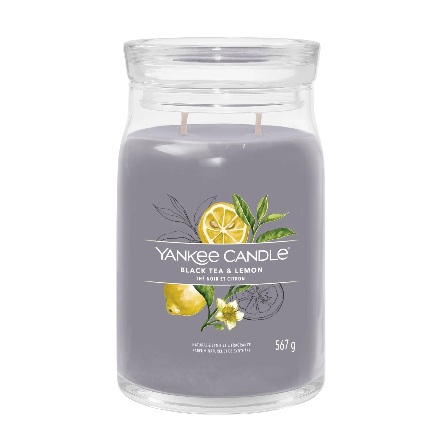 Signature Jar Candles Black Tea & Lemon - Candela Profumata