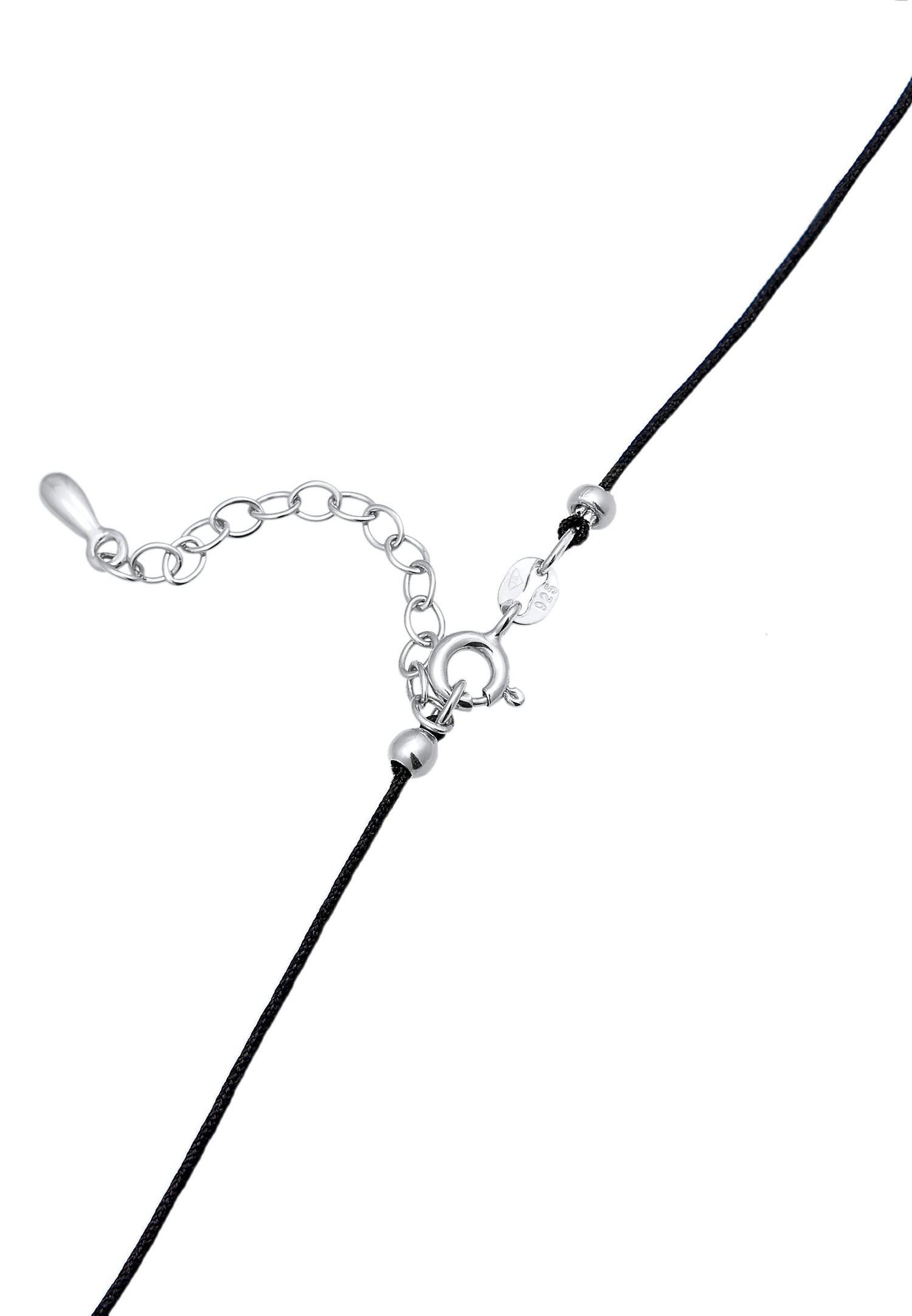 Elli Femmes choker foudre pendentif nylon basique en argent sterling 925