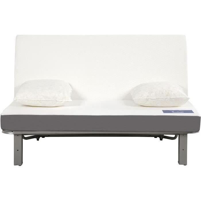 Sofá cama de 2 plazas DUNLOPILLO - Verde - DREAMER