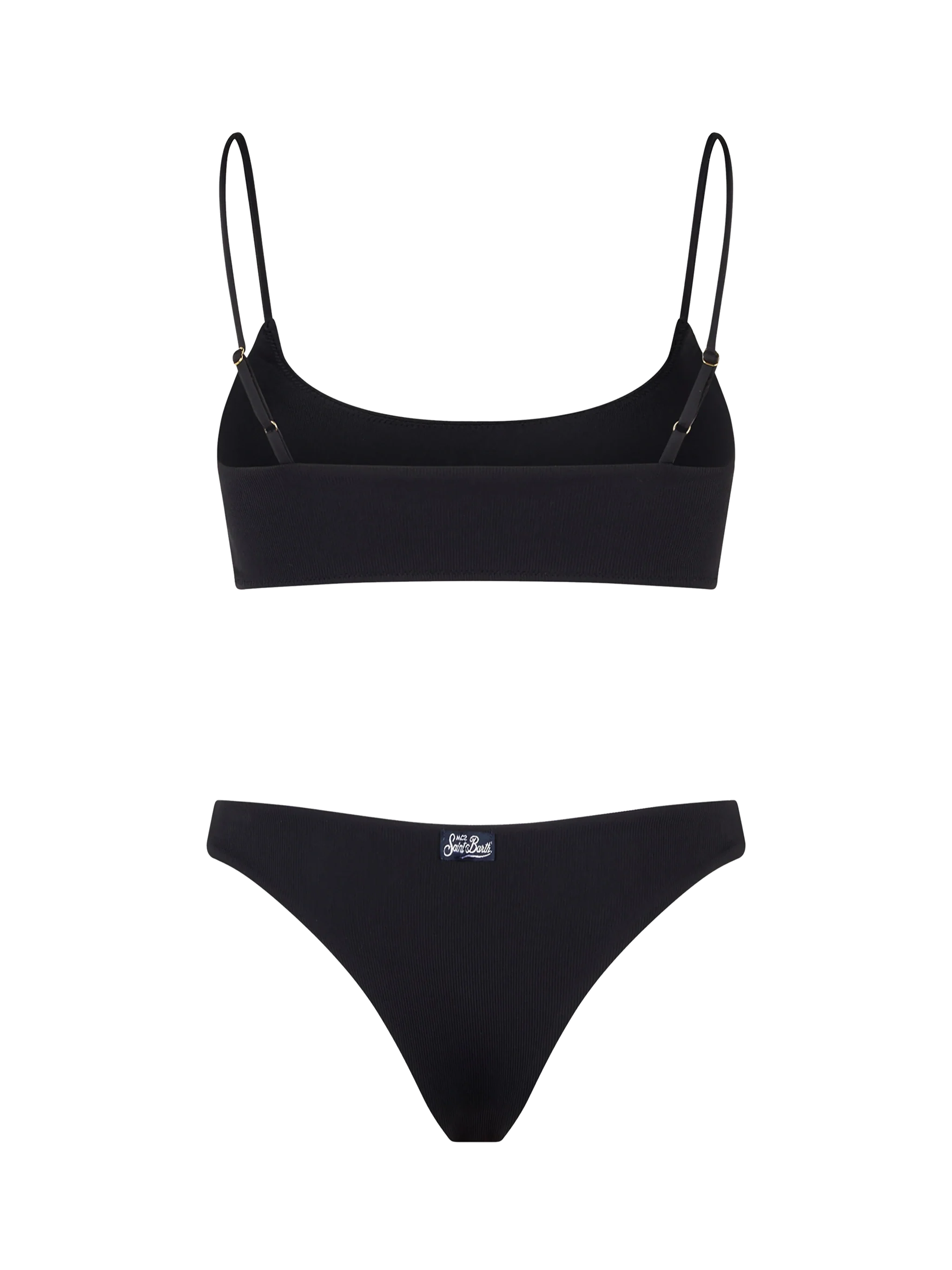 Judy Naomi damesbikini met zwarte ribbels