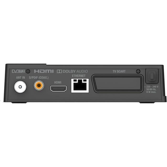 Decoder televisivo digitale terrestre THOMSON THT 709 Full HD DVB-T2 - Compatibile con HEVC265 - Ricevitore/sintonizzatore TV con funzione di registrazione (HDMI, SCART,