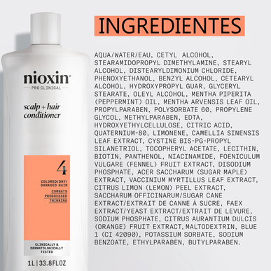 Nioxin Professionals galvos odos kondicionierius dažytiems, sausiems, pažeistiems plaukams, 1000 ml