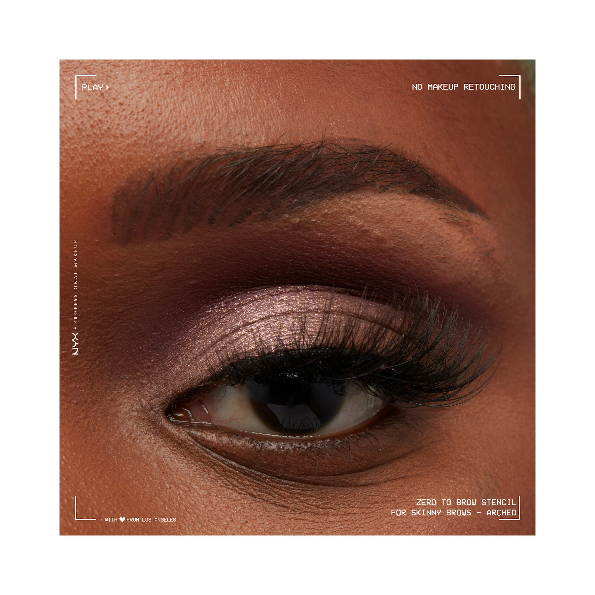 Šablon za obrve Zero To Brow 01 za tanke obrve - NYX Professional Makeup