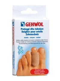 Protetores de dedos tubulares GEHWOL, 2 unidades, tamanho P