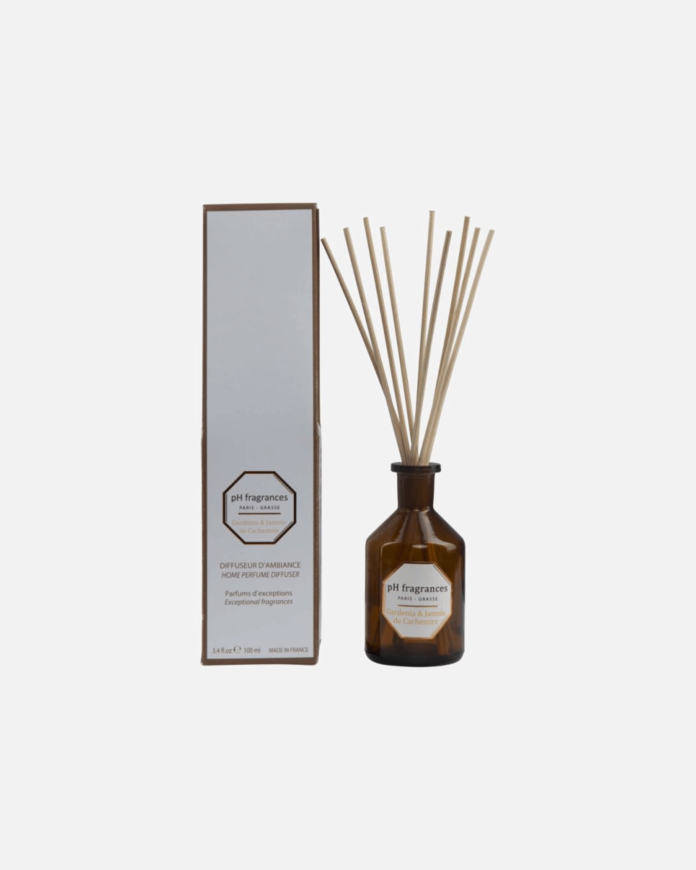 pH Fragrances Ambientador Difusor Gardénia y Jazmín de Cachemire – 100 ml