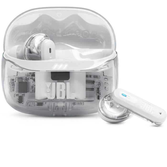 Auriculares inalámbricos con cancelación de ruido - JBL - Tune Beam 2 - Blanco fantasma