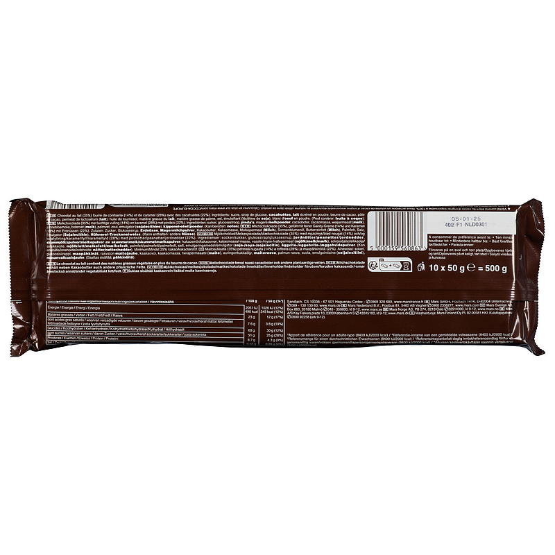 Mars Snickers 10-pakning 500 g