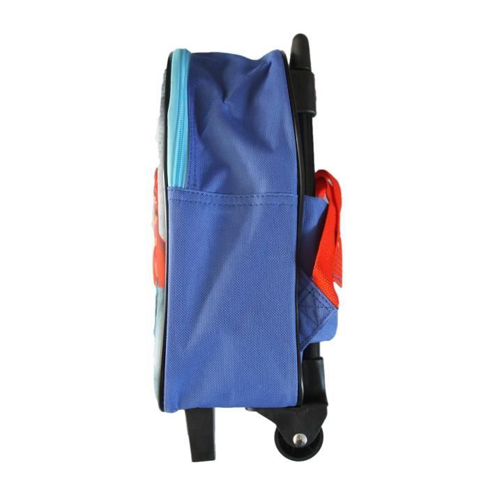 Mochila con ruedas de los Vengadores Salvan el Día (3D) - Negra - Infantil - Con cremallera