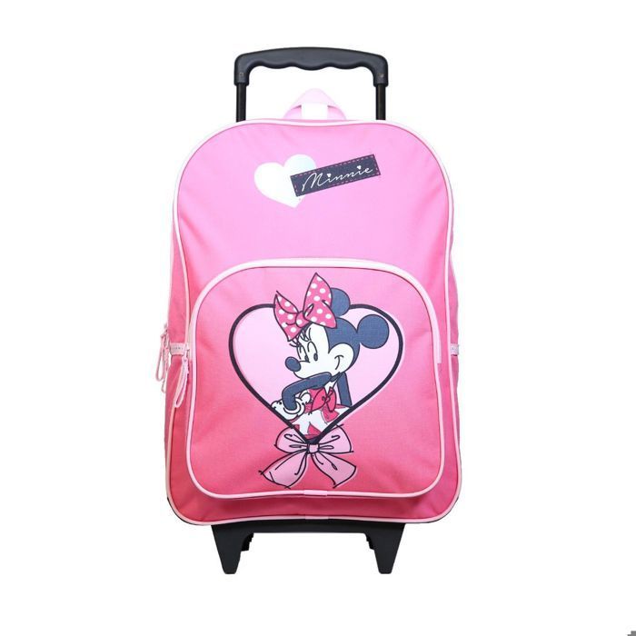 BAGTROTTER Disney Minnie Mouse Roze Strik Rugzak met Wieltjes