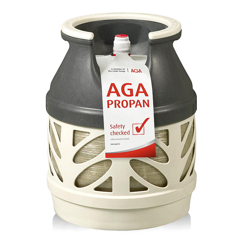 Propan 5 kg komposit, køb, Aga