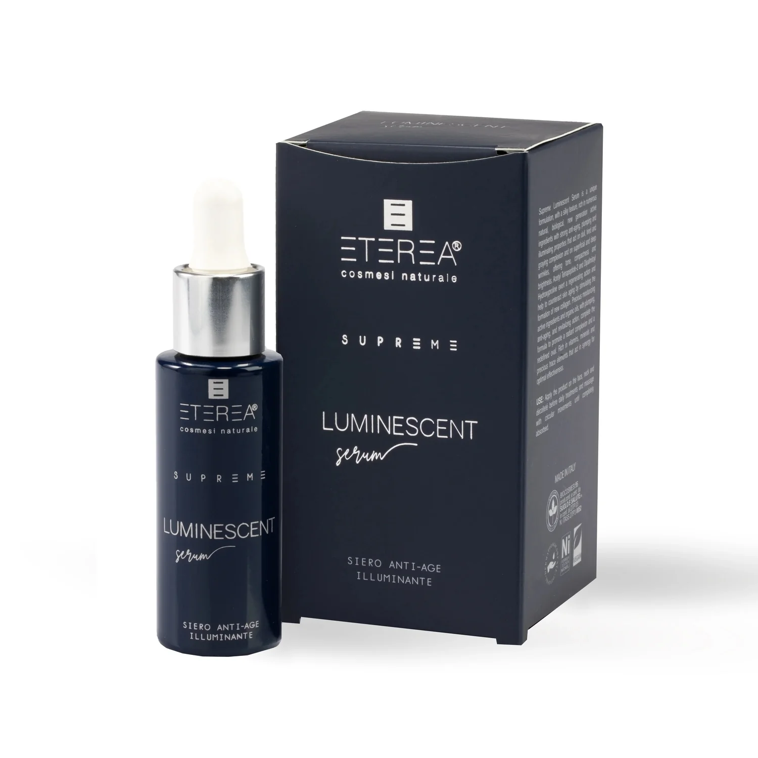 Supreme Luminescent Serum - Siero viso antirughe, Siero viso illuminante