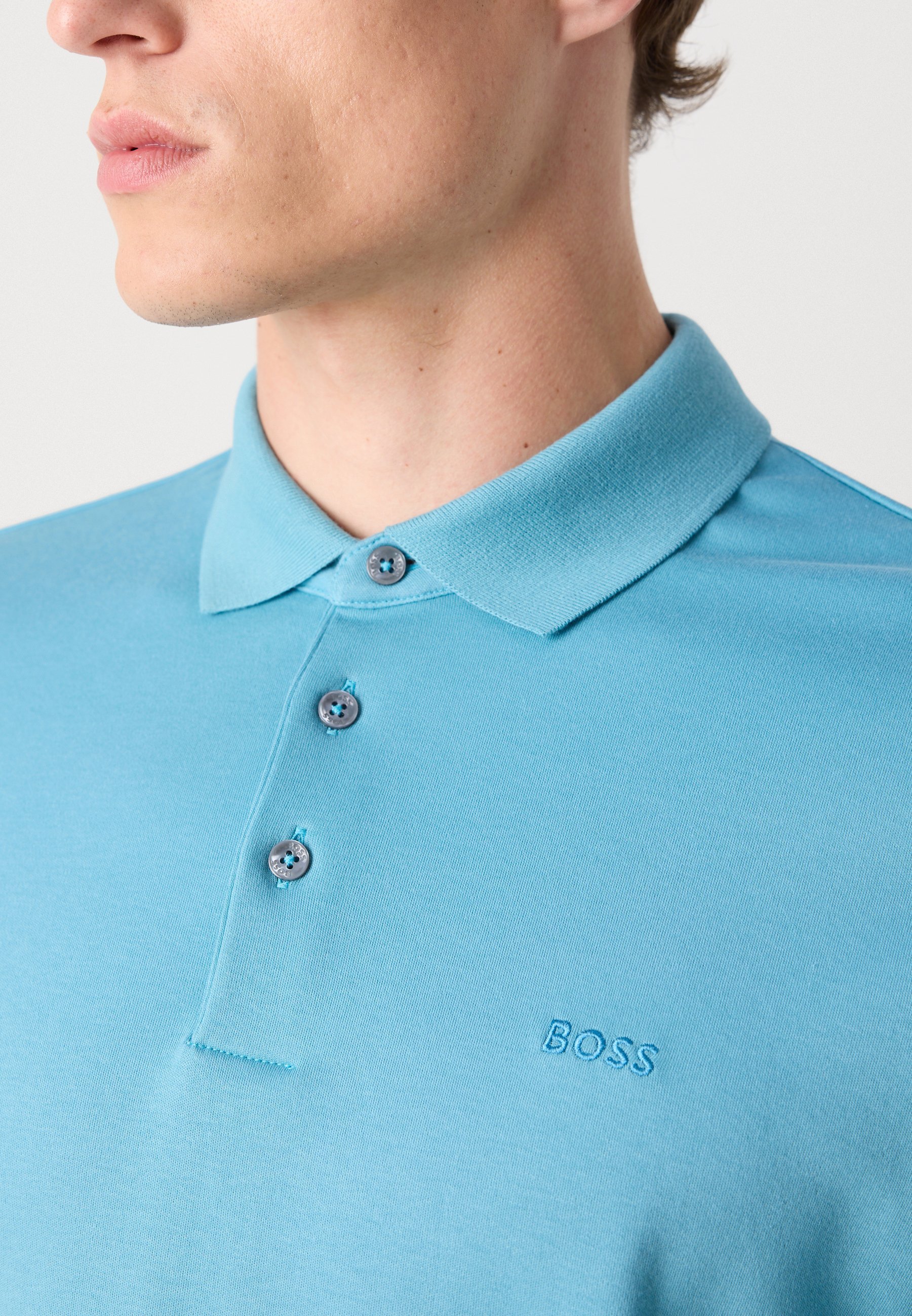 BOSS PADO 30 - Poloshirt - licht pastelblauw