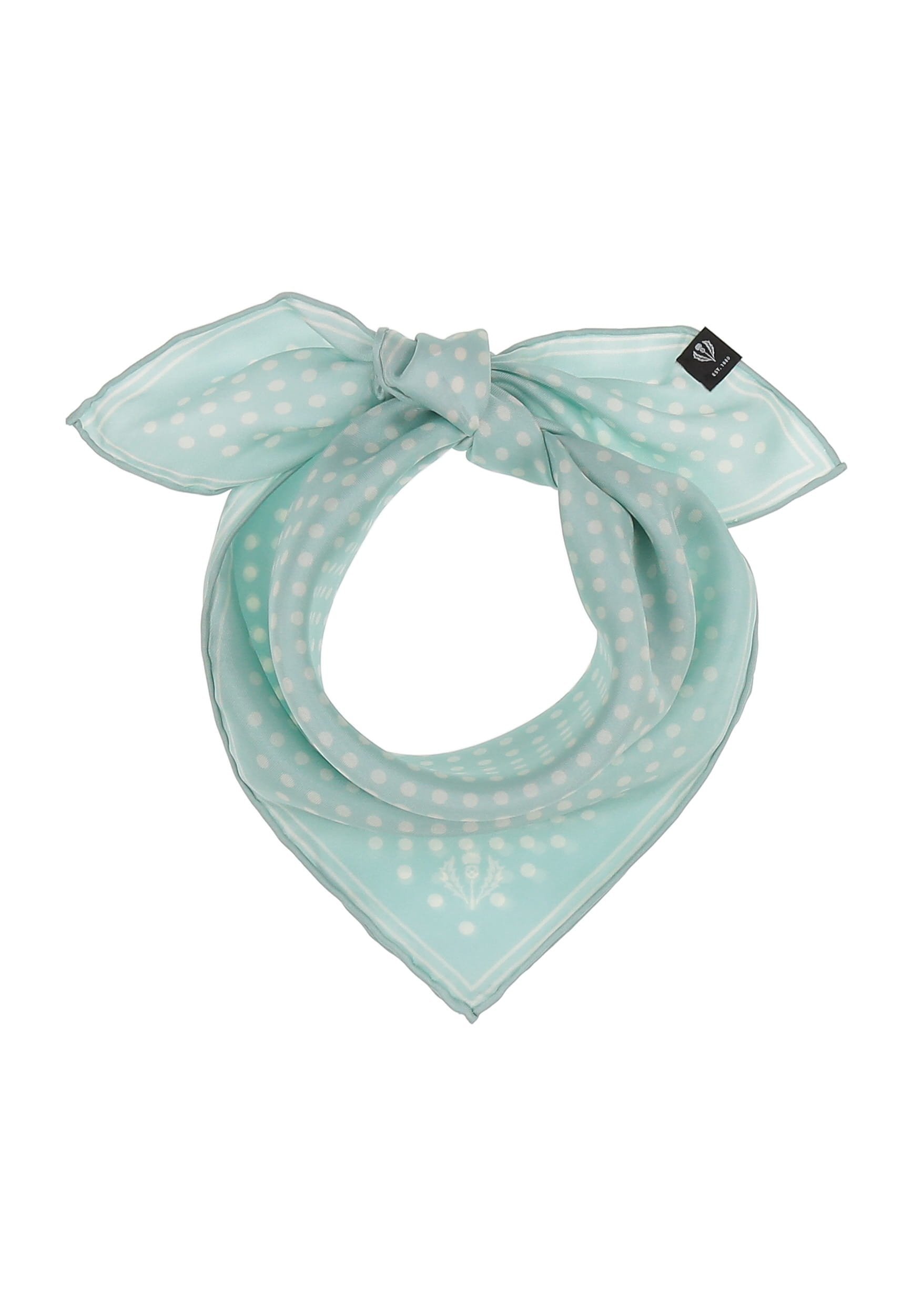 FRAAS POLA DOT NICKI - Foulard - mistig blauw