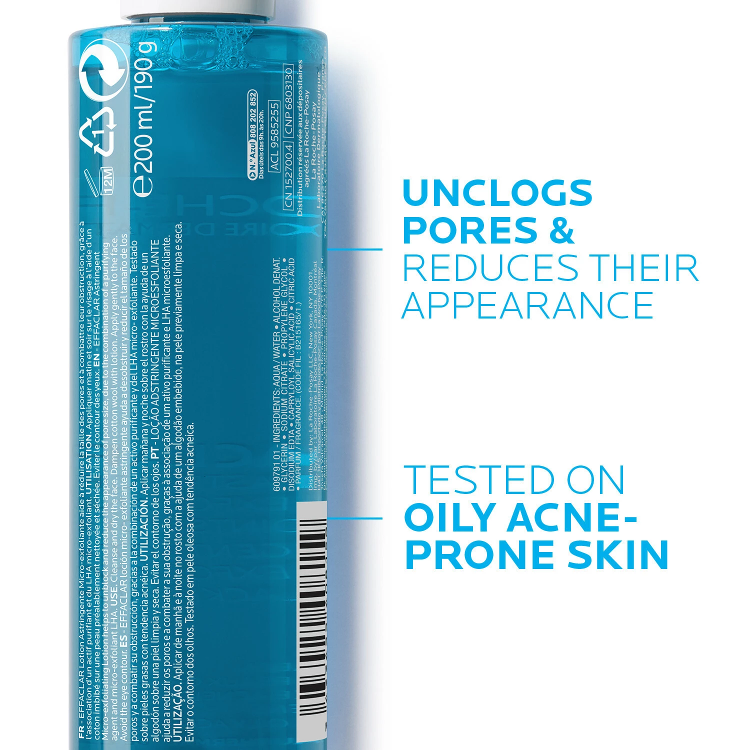 Effaclar összehúzó testápoló mikrohámlasztó 200 ml - La Roche-Posay