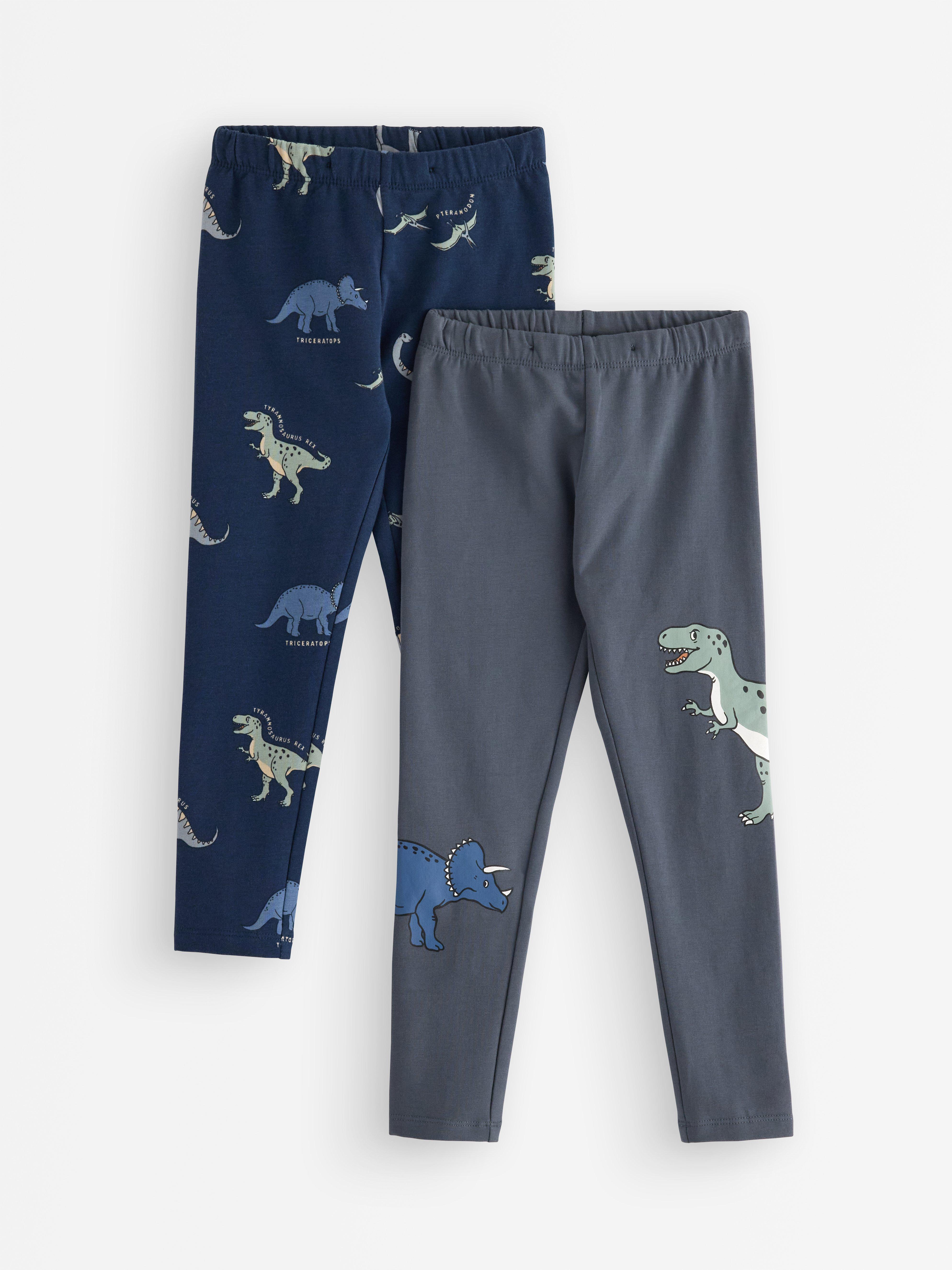 Leggings de 2 unidades con interior cepillado, color gris oscuro.