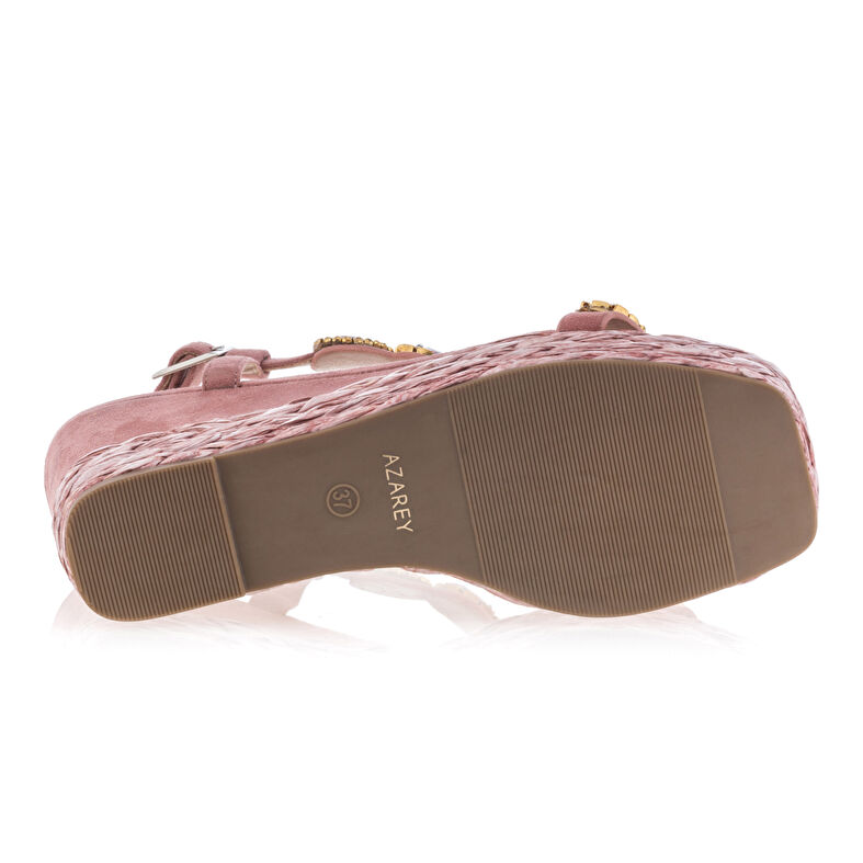 Sandalias rosas para mujer / Zapatos de punta abierta