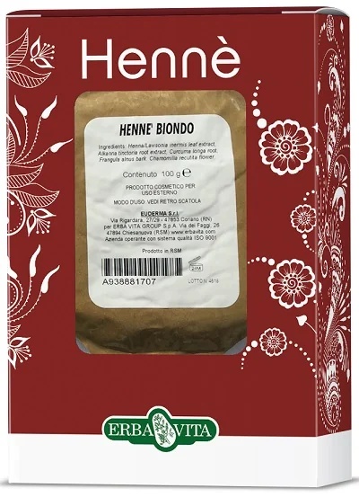 ERBA VITA Erba Vita Henna Color Cap Color šviesiems plaukams 100 g
