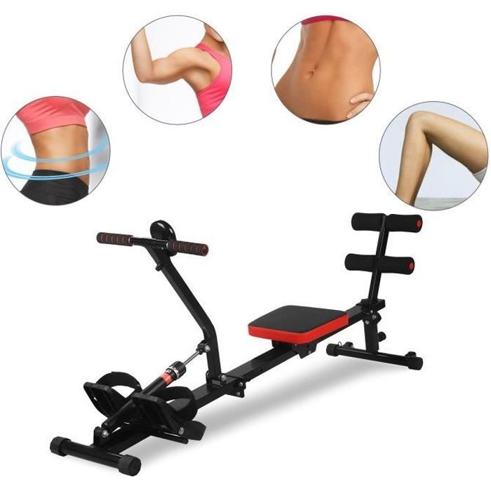 Máquina de remo indoor - MASTER - 12 niveles de resistencia - Entrenamiento físico y de fuerza, entrenamiento cardiovascular