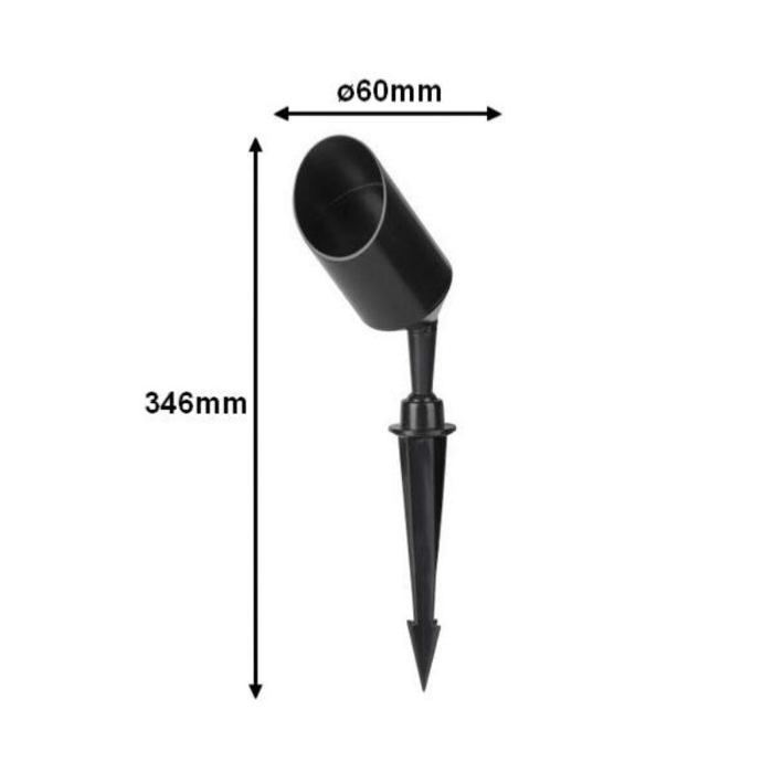 SILAMP IP65 buitenspot met grondpen voor GU10-lamp