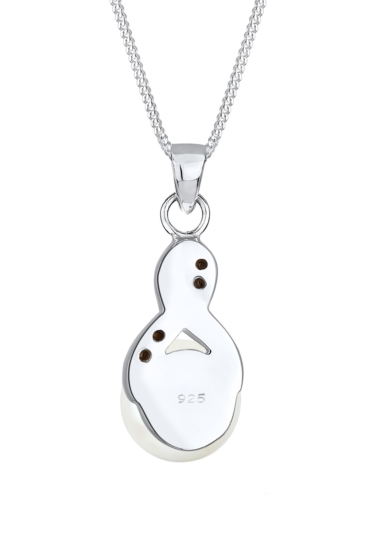 Elli Femmes Pendentif Infinité Elégant avec Perle de Culture d'Eau Douce et Cristaux en Argent Sterling 925