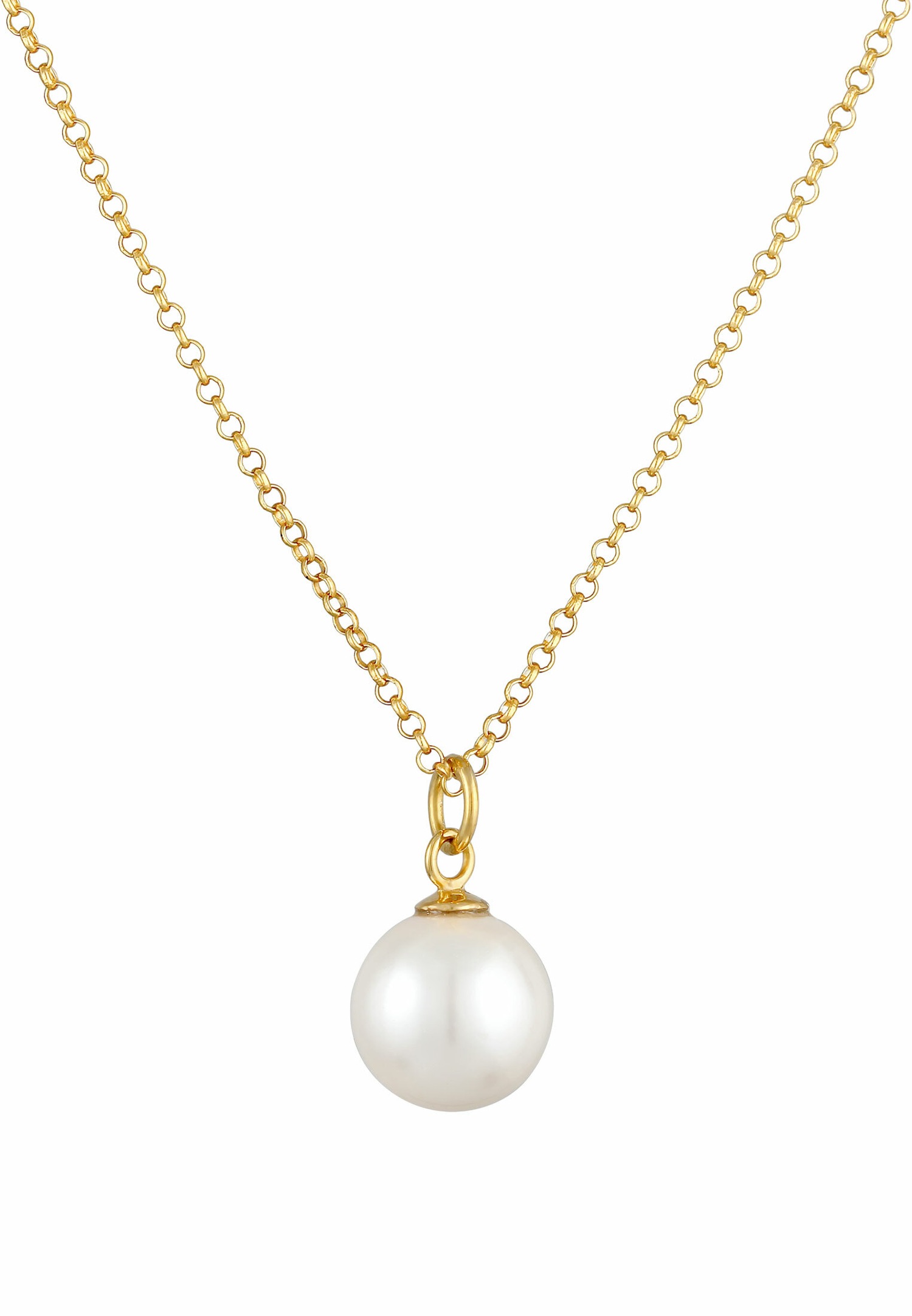 Nenalina Pendentif femme perles classiques en argent sterling 925