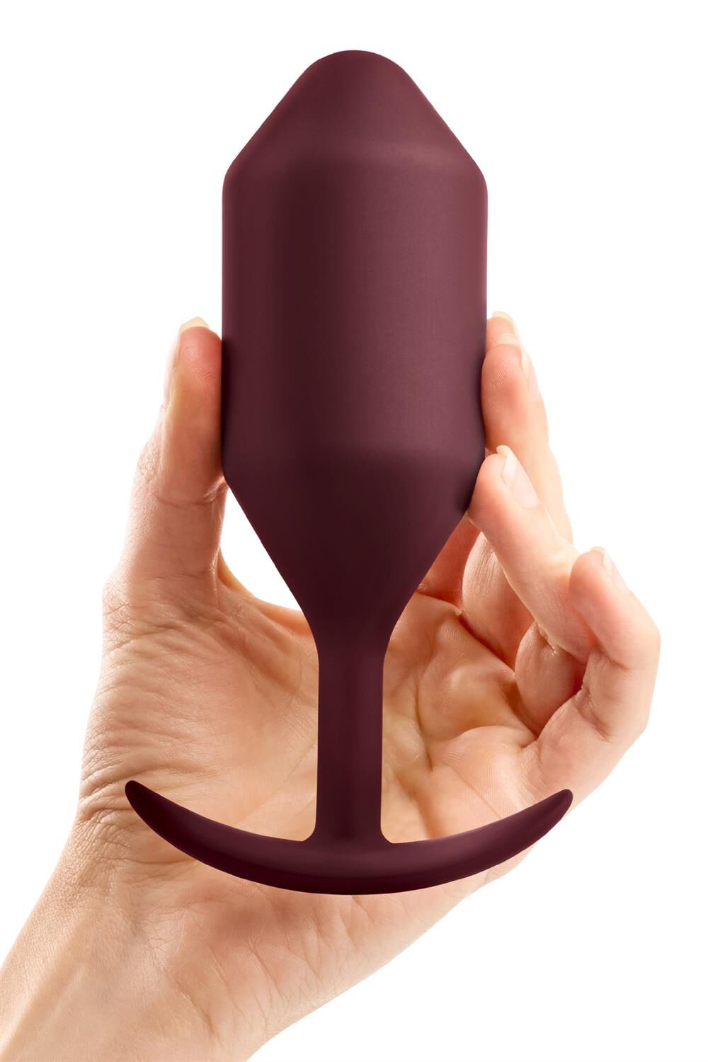 B-Vibe Snug Plug 5 tamnocrveni