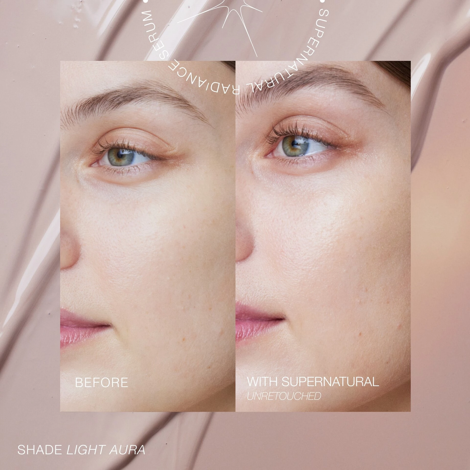 SuperNatural Radiance tonējošais serums ar SPF30 Light Aura efektu - rms beauty