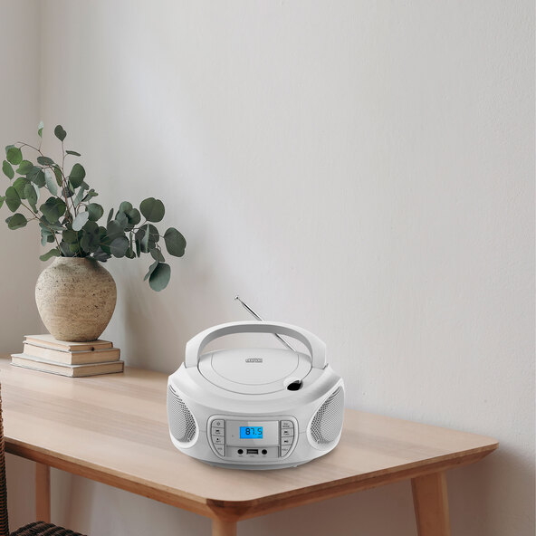 Φορητό CD Boombox CB-2, λευκό