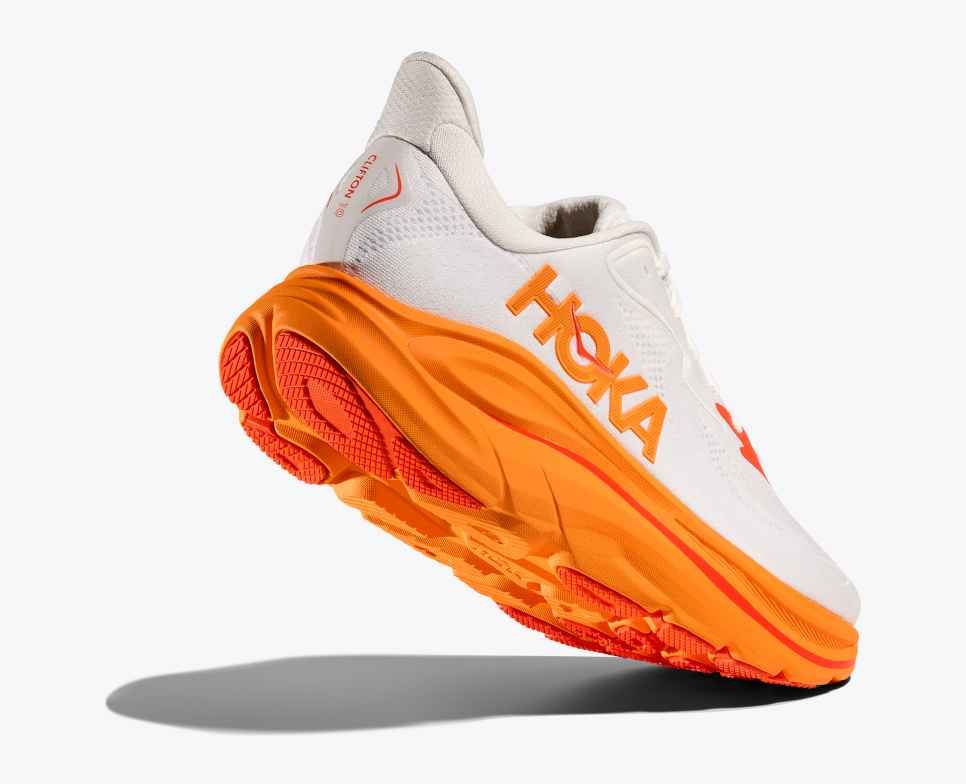 HOKA Clifton 10 Frost / Orange Zest