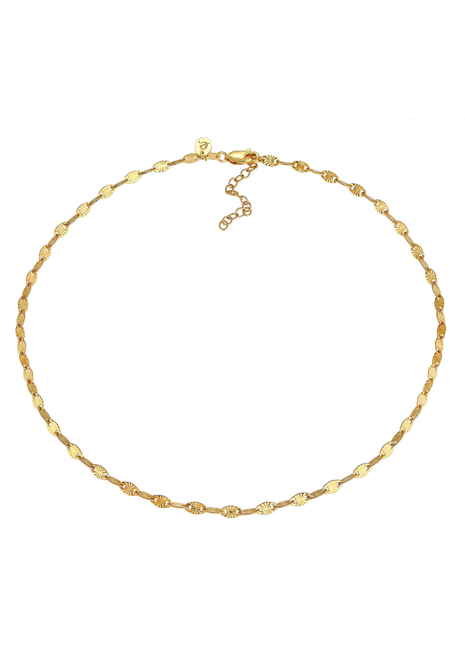 Elli PREMIUM Tendance au look de star des plaquettes de collier pour dames en argent sterling 925