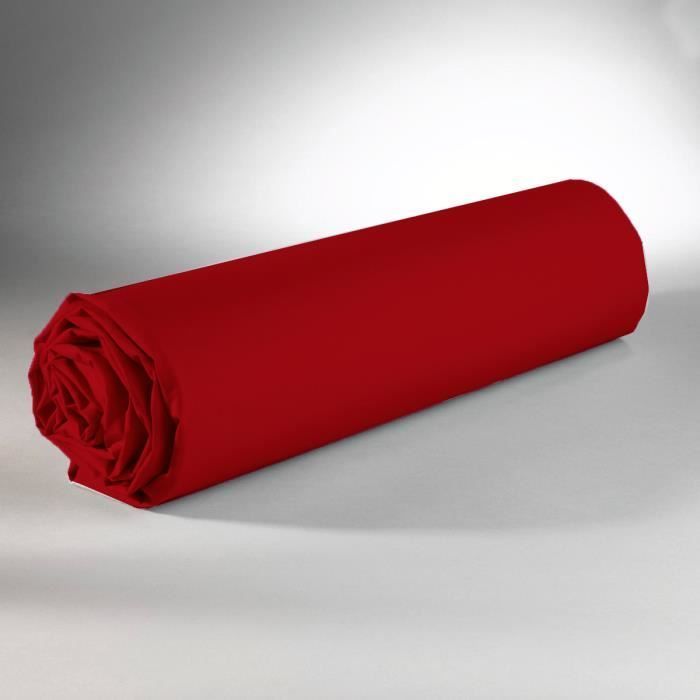 Litteä lakana - DP135 - Punainen - 240 cm x 300 cm - 100 % puuvillaa - Konepestävä 60°
