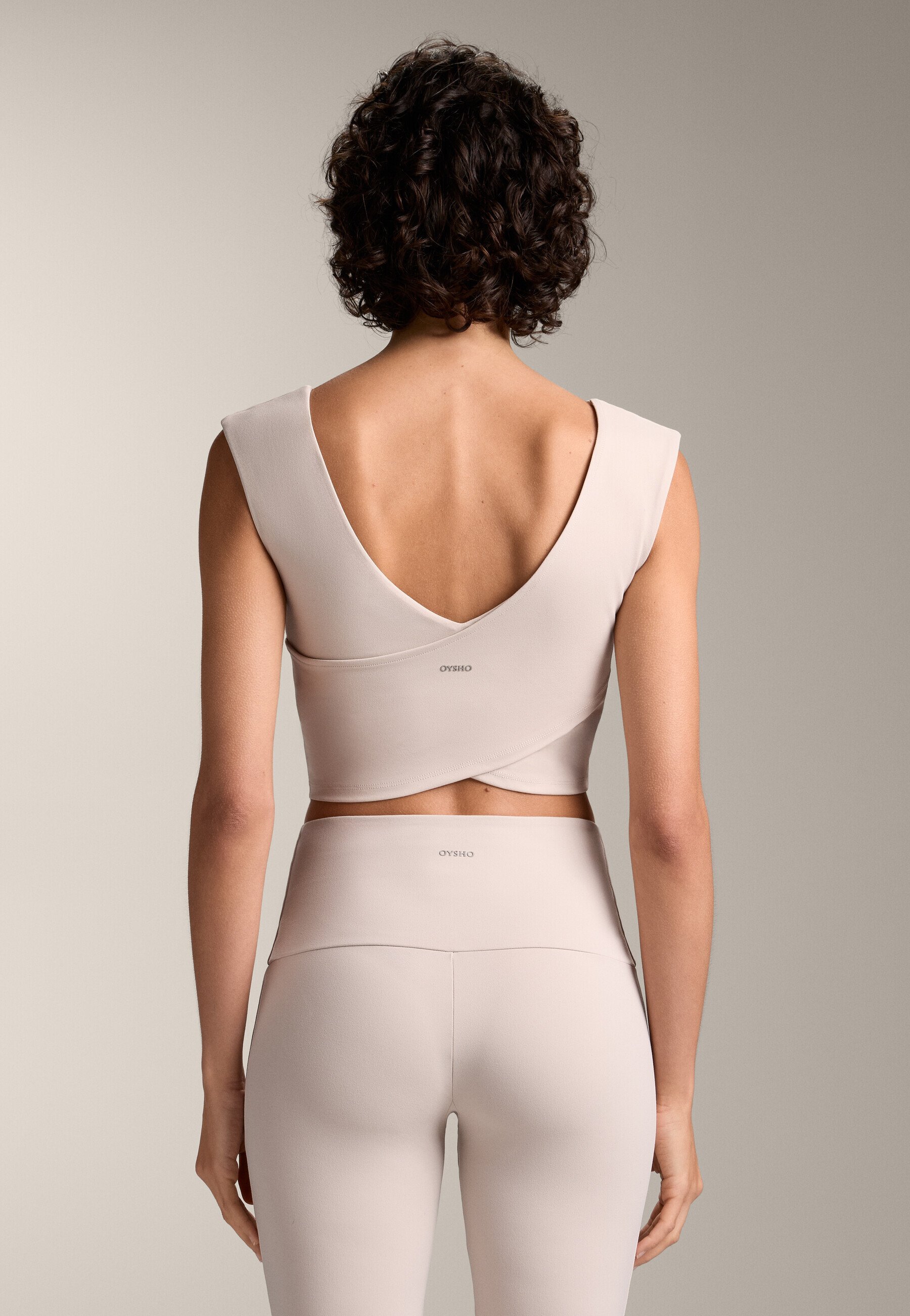 OYSHO COMFORTLUX CROSSOVER - Top - zand