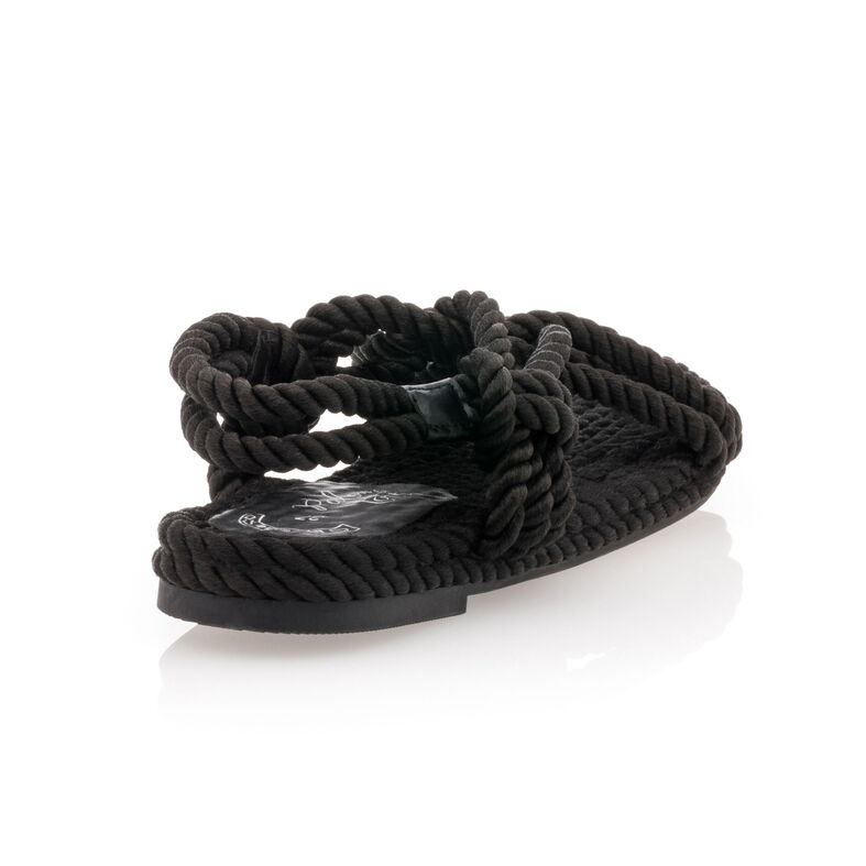Schwarze Damensandalen / Zehenfreie Schuhe