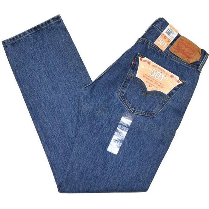 LEVI'S Men's 501 Stone Denim Jeans - Straight Fit - Blue