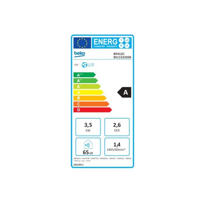Aire acondicionado portátil Beko BP412C