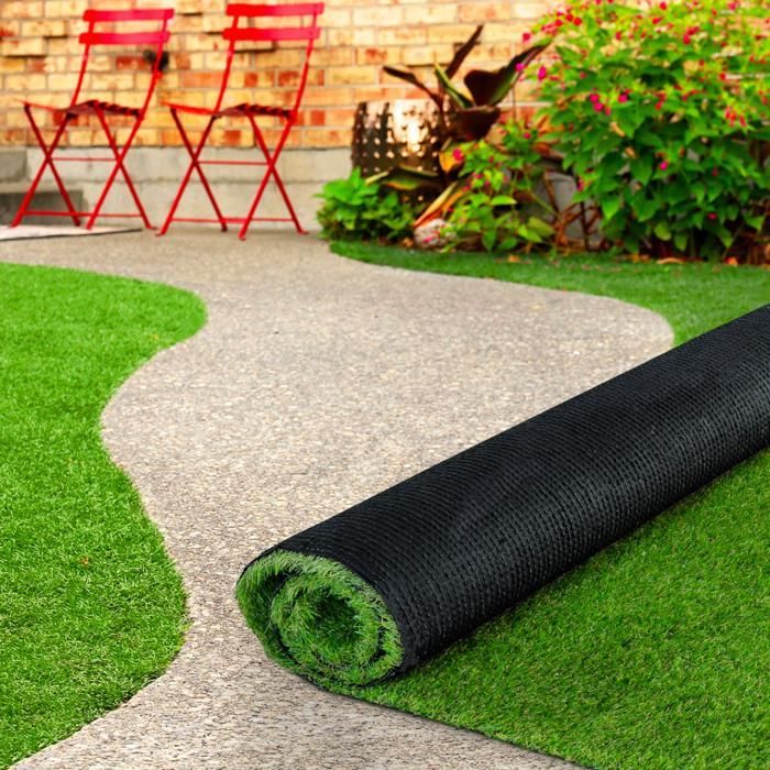 IDMARKET Kunstrasen 1x10 m, 30 mm dick, für Garten und Balkon