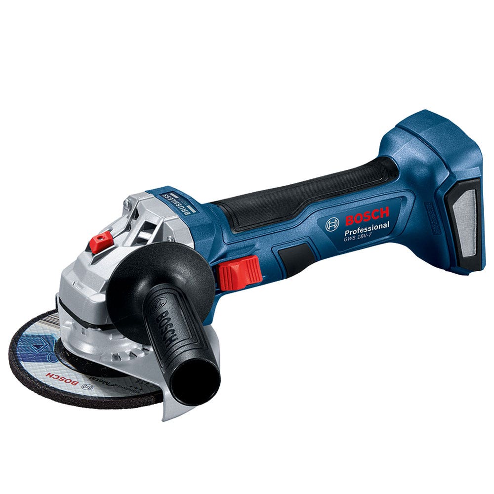 BOSCH 18V Akku-Winkelschleifer GWS 18V-7 125mm Skin 06019H9001