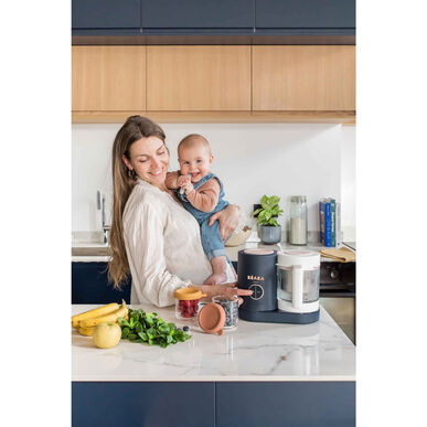 Procesador de alimentos Béaba Babycook Robot Cuiseu Night Blue para comida de bebé, azul oscuro, 1 unidad.