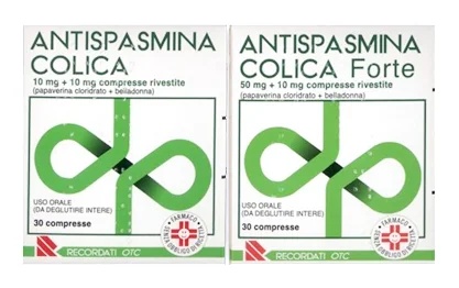 RECORDATI Antispasmin Colic 10 + 10 mg 30 filmomhulde tabletten Papaverine Belladonna
